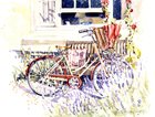 Bicycle and lavender